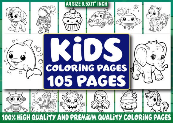 105 Kids Coloring Pages for Kids - KDP: A Comprehensive Overview