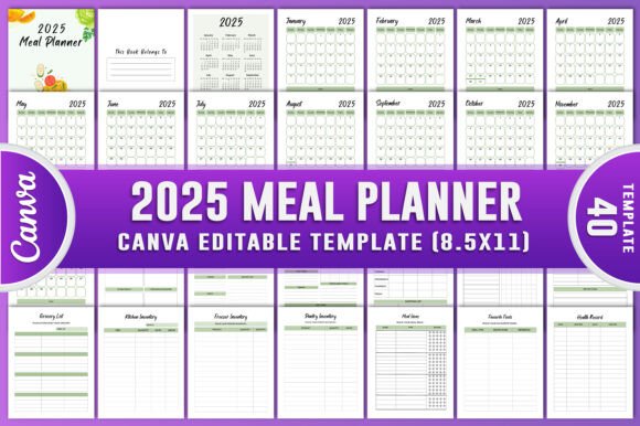 2025 Meal Planner Canva KDP Interiors: A Comprehensive Guide
