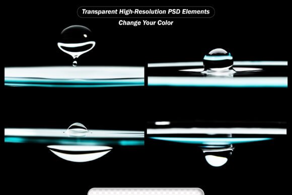 Black and White Water Droplets: A Versatile Tool for Creative Lighting