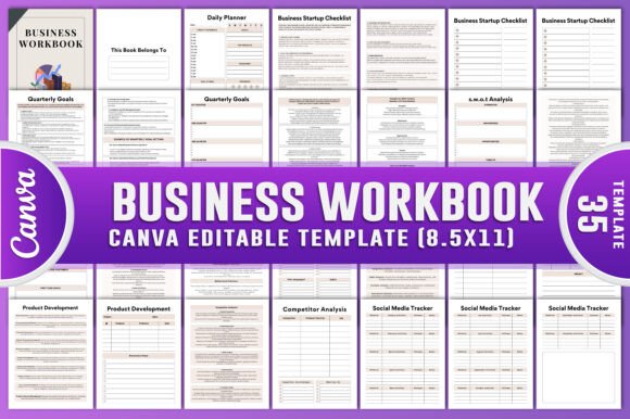 Business Workbook Canva KDP Interiors: A Comprehensive Tool for Business Planning and Execution