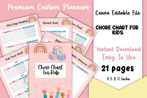 Chore Chart for Kids Canva KDP Interiors: A Practical Tool for Organizing Family Life