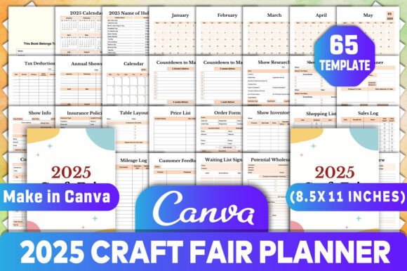 Craft Fair Planner Canva KDP Interiors: A Strategic Tool for Creative Entrepreneurs
