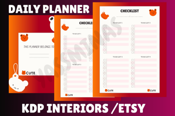 Cute Planner Organizer for KDP Interior