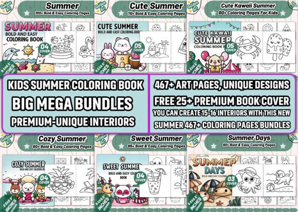 Discover the Magic of KIDS SUMMER COLORING BOOK BIG BUNDLE-KDP