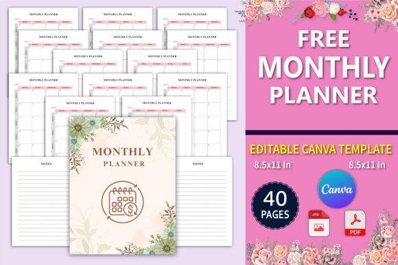 Free Monthly Planner Canva Template: Your All-in-One Tool for Organized Living