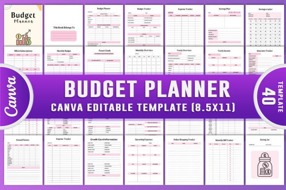 Master Your Finances with Budget Planner Canva Kdp Interiors