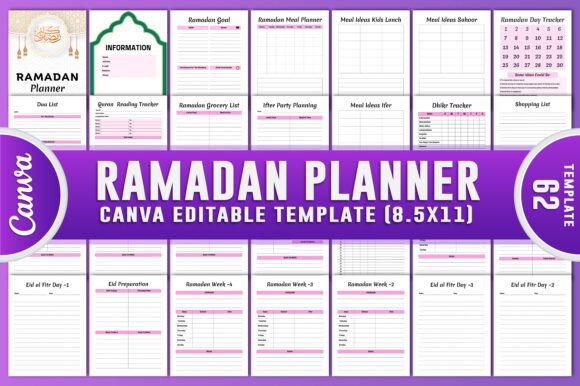 Master Your Ramadan with Customizable Canva Templates