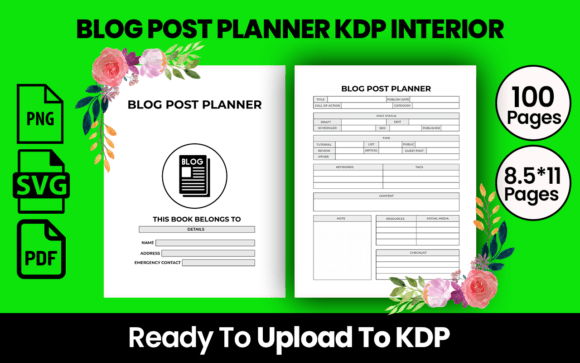 Mastering Content Creation with the BLOG POST PLANNER INTERIOR