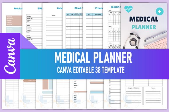 Medical Planner Canva KDP Interiors: A Comprehensive Tool for Health Management