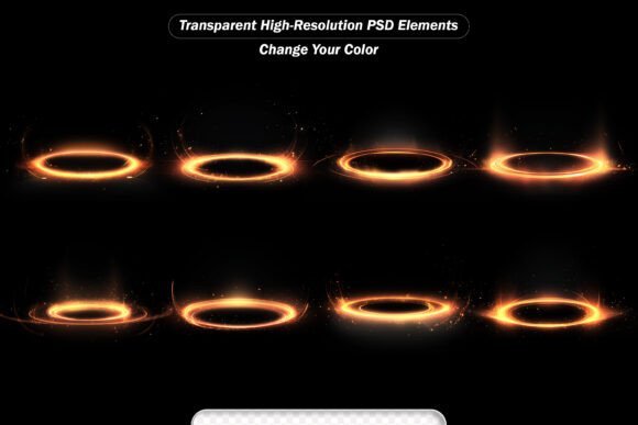 Motion Swirl Glowing Circle. Bright Spir
