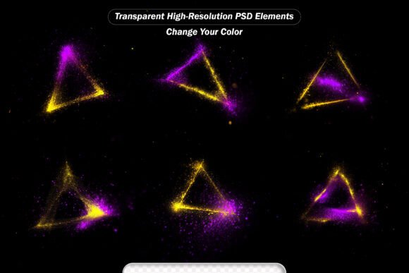 PSD Scattering Golden Particle Dus: Enhancing Visual Projects with Dynamic Light Effects