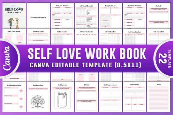 Self Love Work Book Canva KDP Interiors: A Strategic Tool for Personal and Professional Growth