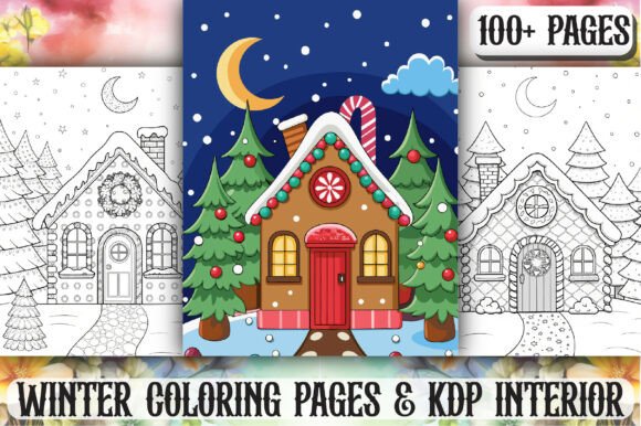 Winter Coloring Pages KDP Interiors