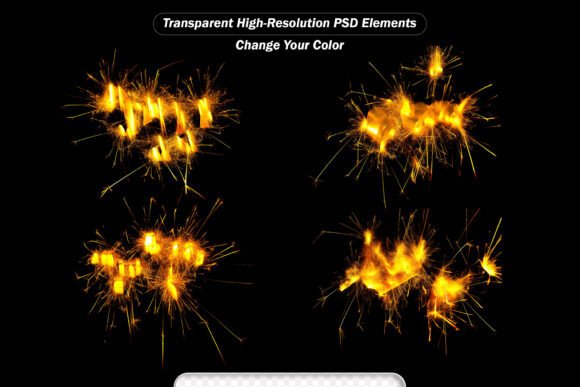 Yellow Sparkler Holiday Background: A Creative Powerhouse for Designers